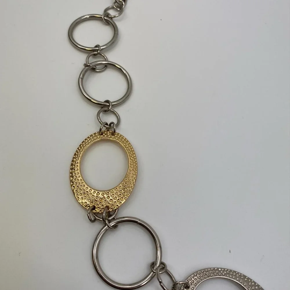 GOLD‎ AND SILVER METAL ADJUSTABLE BELT